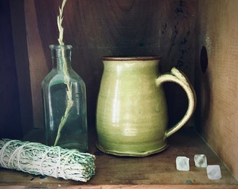 Handmade Earthen Tan Stein Mug