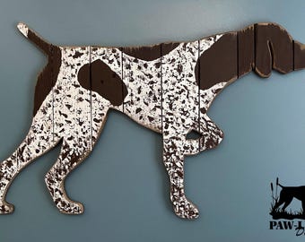 German Shorthaired Pointer - with spots  (this is a CUSTOM PAINT job)