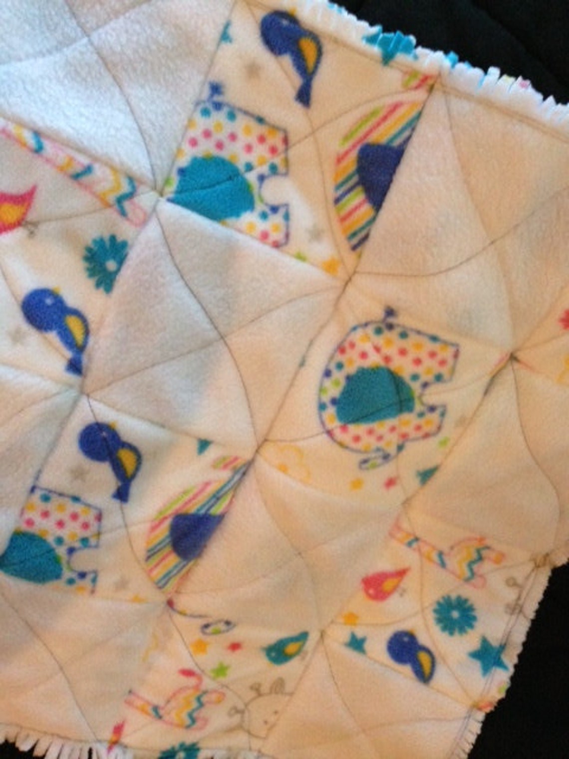 Baby fleece linus security blanket quilted handmade super Etsy
