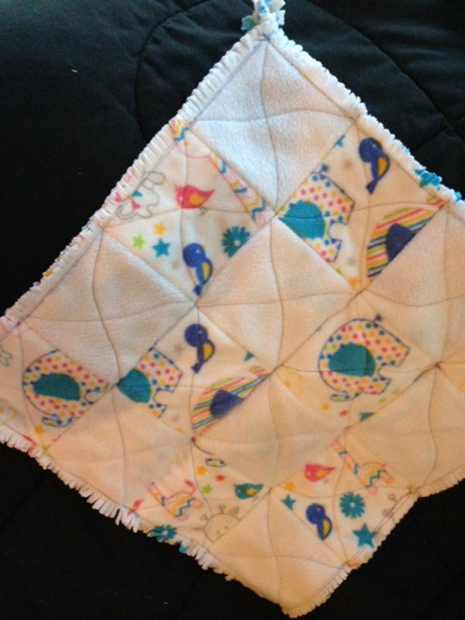Baby fleece linus security blanket quilted handmade super Etsy