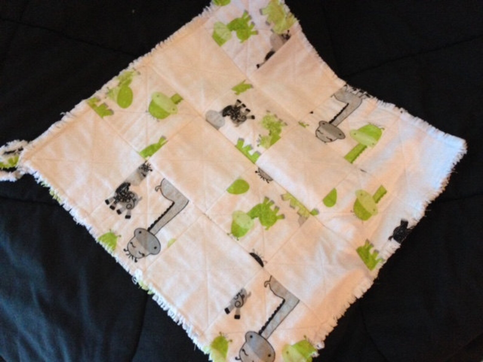 Baby fleece linus security blanket quilted handmade super Etsy
