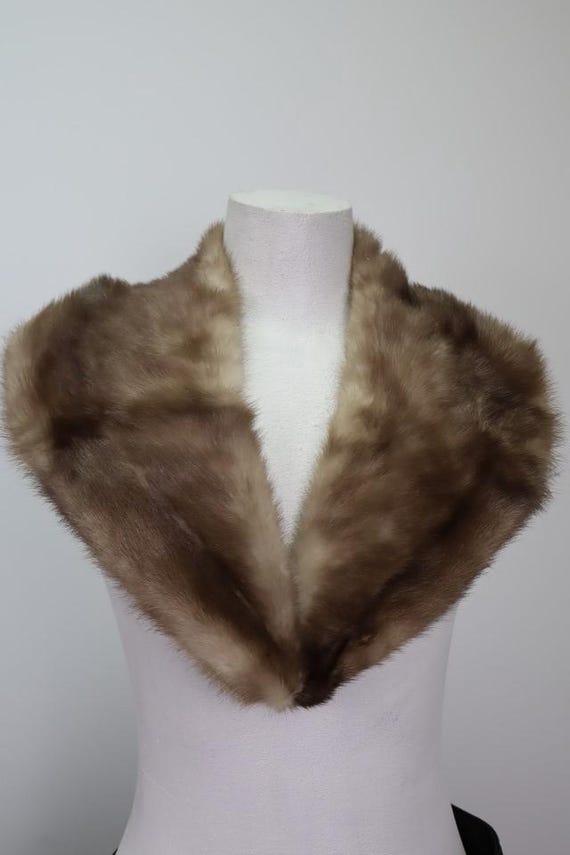 Women's Mink Fur Collar MINT For Coat Raincoat Jacket SUPER SALE