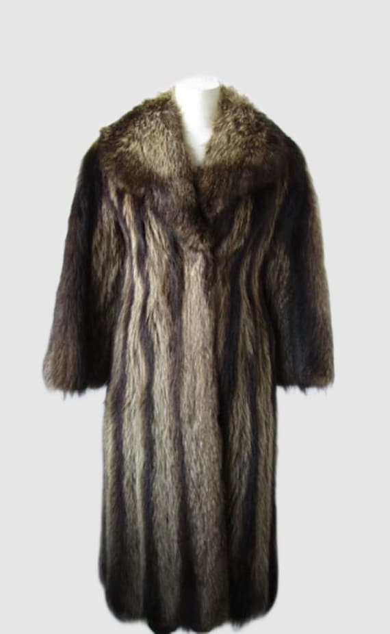 Women's Raccoon Fur Coat Jacket MINT Size 2/4 - Etsy