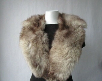Women's Fox Fur Collar Coat Raincoat Detachable MINT Ladies