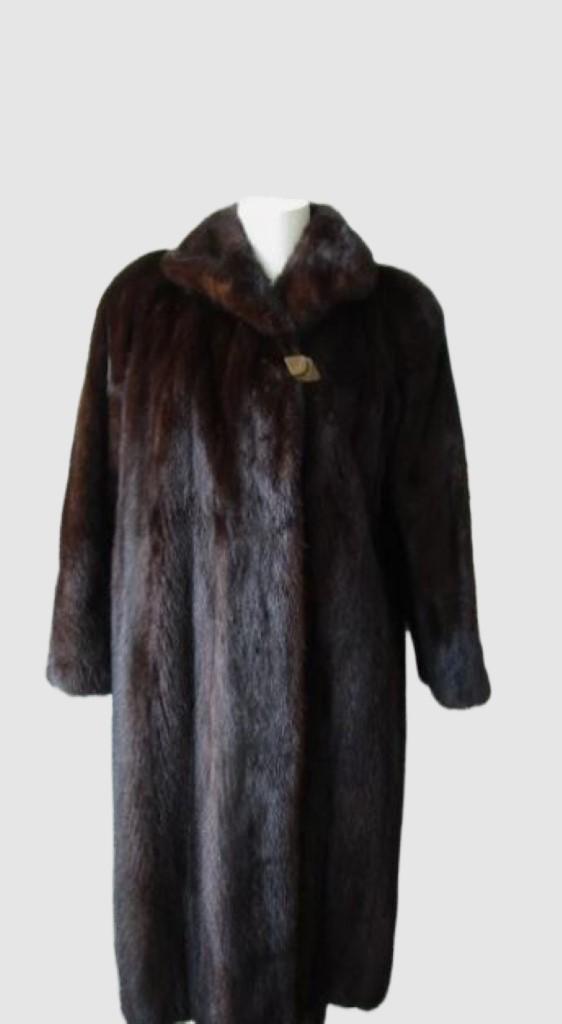 レディース サイズ10 ダークランチミンクファーコート 新品同様 セール