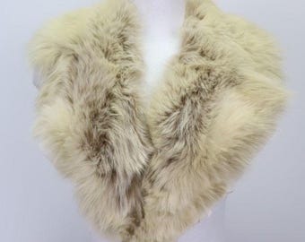 Cappotto impermeabile da donna con collo in pelliccia di volpe naturale, staccabile, colore MENTA