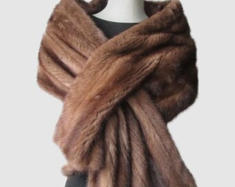 Damen Sz L bis XL Neu Nerz Cape Schal Stola Wrap Cape GREAT Sable HOCHZEIT