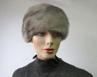 Mint Canadian Sapphire Mink Fur Hat Women Woman Size All - Etsy