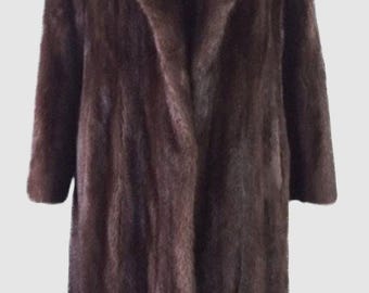 優れたデミバフブラウンのミンクファーコートジャケットレディース