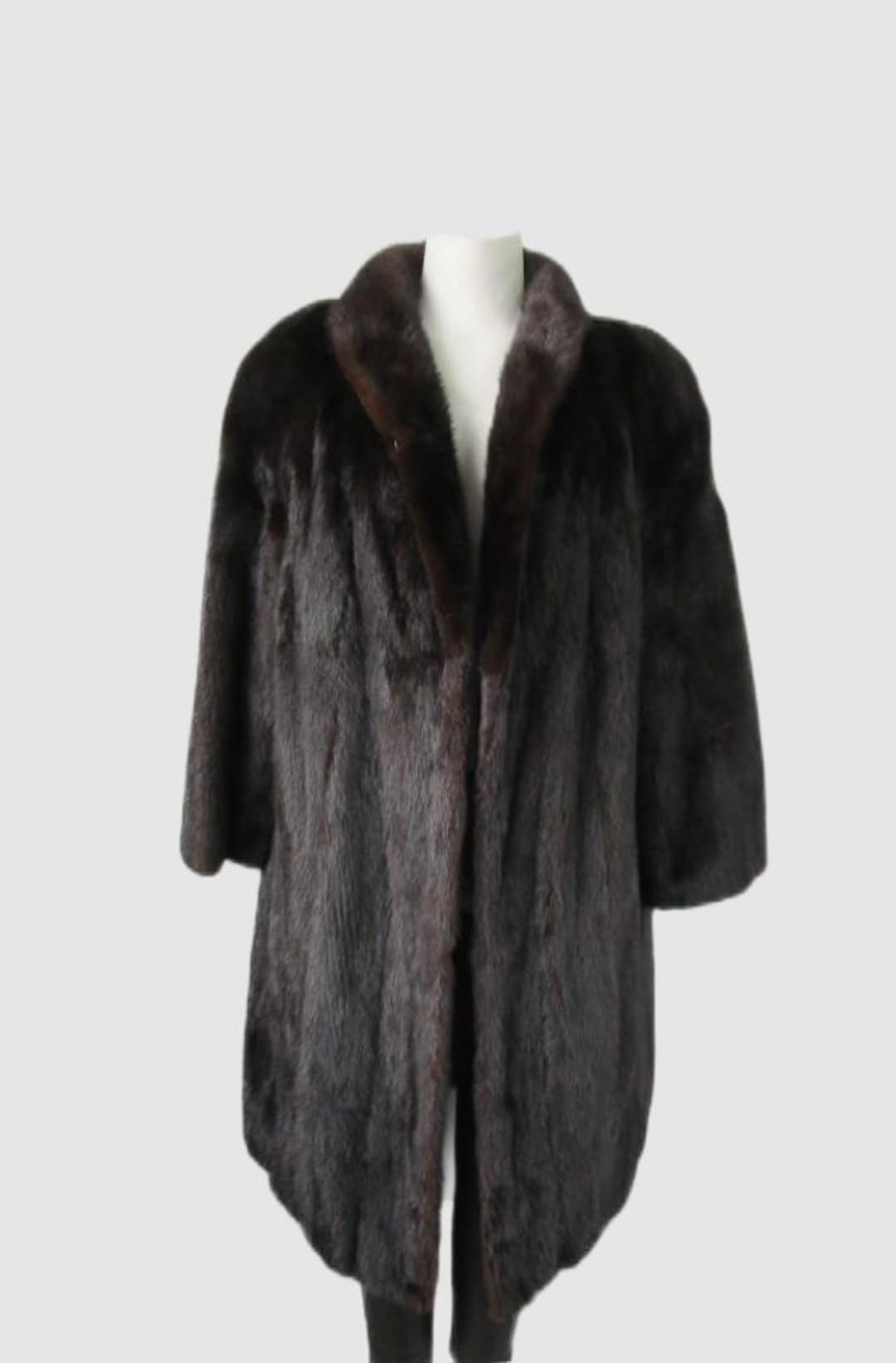 レディース サイズ14 ダークランチミンクファーコート ミント - Etsy 日本