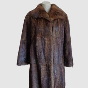 Women&#39;s Sz 8/10 Muskrat Fur Coat Excellent SALE Medium