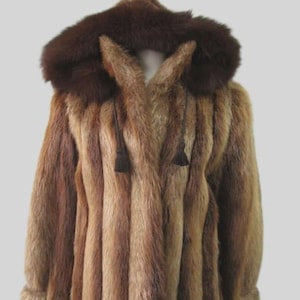 Beaver Fur Jacket With Hood - Etsy