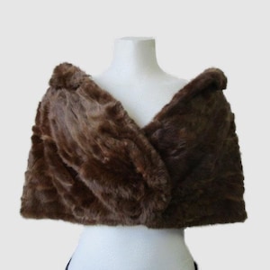 Women&#39;s Squirrel Fur Stole Wrap Wedding MINT+