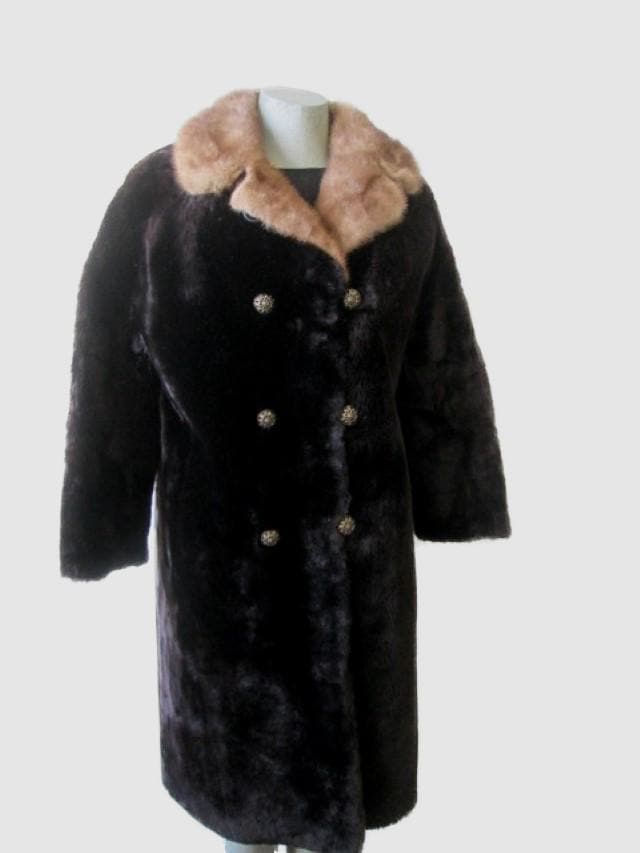 Mouton Lamb Fur Coat - Etsy