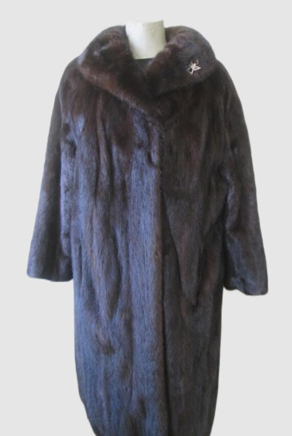 女性用サイズ 10 ダークランチ 極上ミンクファーコート クリアランス
