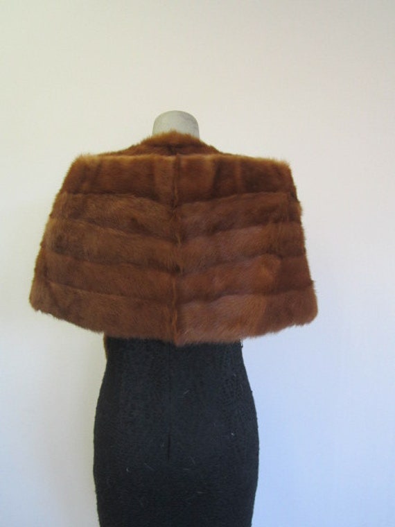 Women's MINT Real Chinese Real Mink Fur Shawl Sto… - image 2
