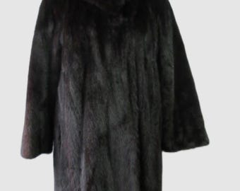 新品カナダ産ダークランチミンクファーコートジャケットメンズ男性