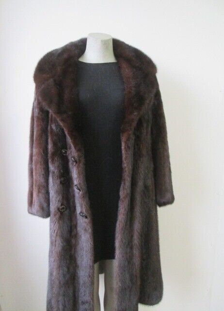 ダークブラウン ランチミンクコート 女性用サイズ 6 ダークランチミンクファーコート 新品一掃セール