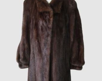 Women's Sz 8 Demi-Buff Mink Fur Coat MINT+