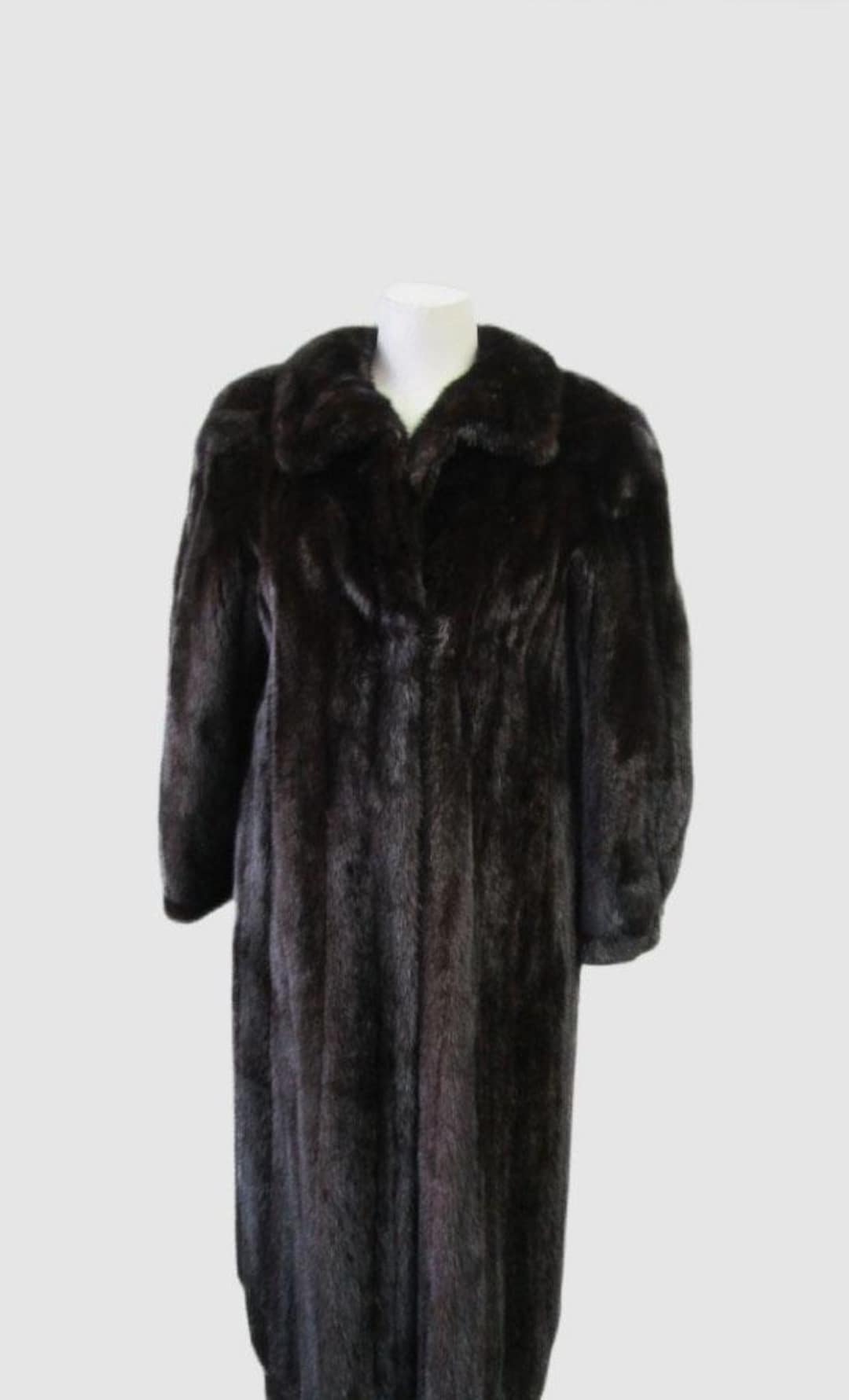 Women's Sz 6 Dark Ranch & Black Mink Fur Coat Jacket MINT Woman - Etsy