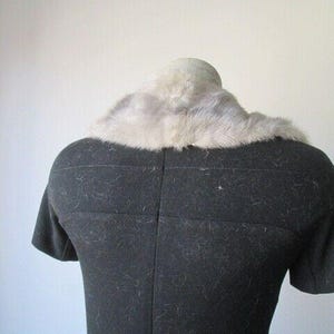 Women's Natural Sapphire Mink Fur Collar MINT For Coat Raincoat Jacket image 3