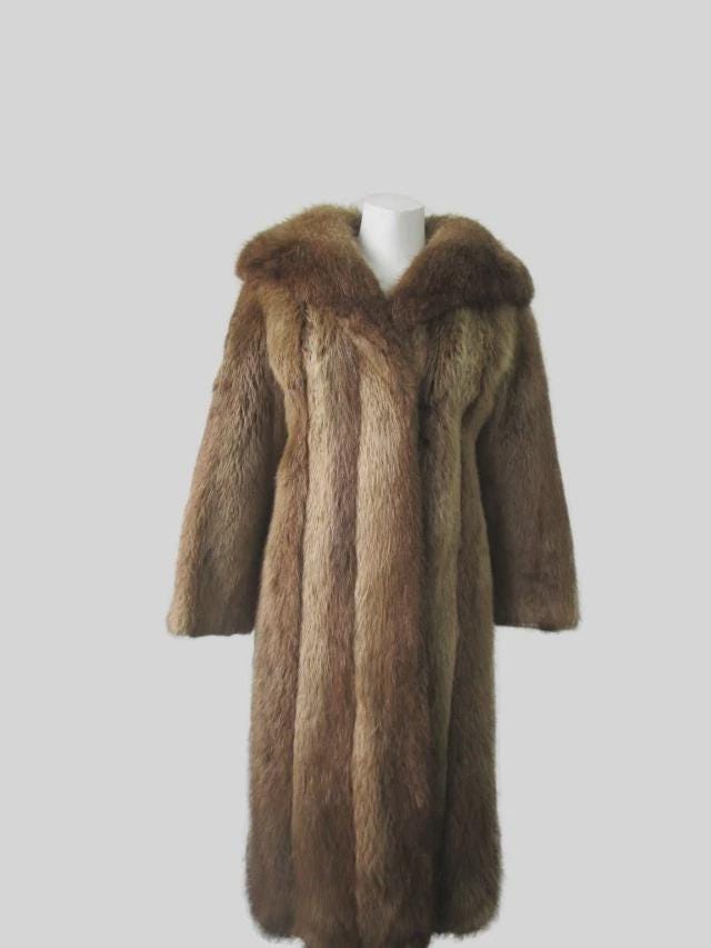 Women's Beaver Fur Coat Jacket MINT+ Sz 2/4 Woman - Etsy Canada