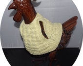 7" Chicken Sweater,  Chicken Outfits, Hand knitted to keep your hens/pets warm this winter, Featherless chicken, Pet supplies, Pets Tops