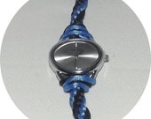 RESERVED FOR LAUREN Watch Face / Braided Watch, Hand made Kumihimo braided watch