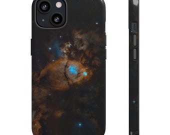 携帯電話ケース、魚の頭の星雲（IC 1795）技術愛好家、宇宙愛好家、天文学ファンのための頑丈なケース - iPhone、Samsung、Google、Huaweiに適合