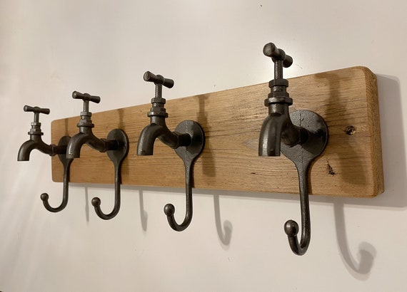 Tap Design Cast Iron Coat Hook and Coat Racks VERY QUICK Delivery Made to  Order Bespoke Sizes Available. 