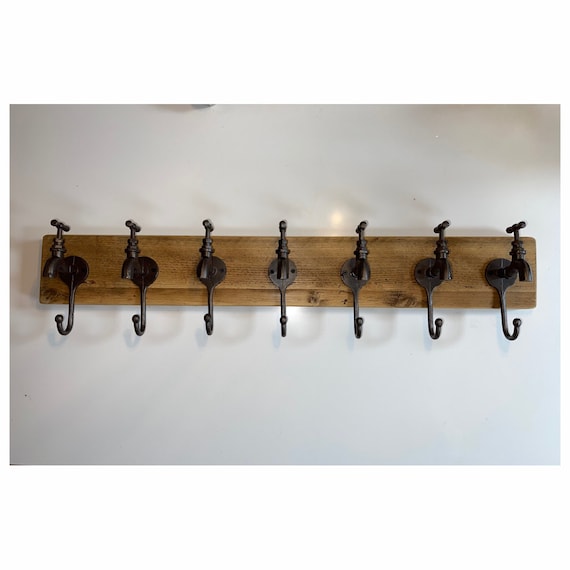 Tap Design Cast Iron Coat Hook and Coat Racks VERY QUICK Delivery Made to  Order Bespoke Sizes Available. 