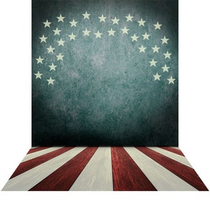 American Flag Backdrop, Old Glory, Stars and Stripes for the Fourth of July Parade and Fireworks, Party Decorations, Photo Booth, Theater image 1