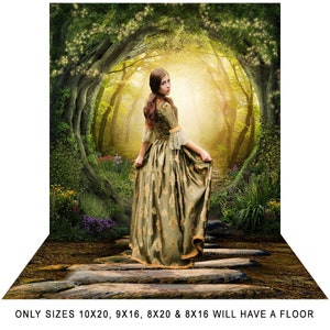 Enchanted Magical Forest Pathway Backdrop, Forest Pathway Photo Booth, Decor