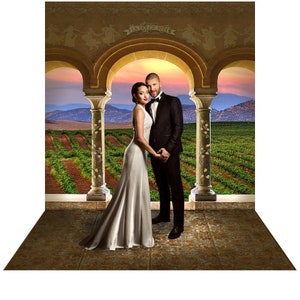 Vineyard Backdrop, Wedding event Decor, Reception Decor, Photo Backdrop Prop, Engagement Imagery