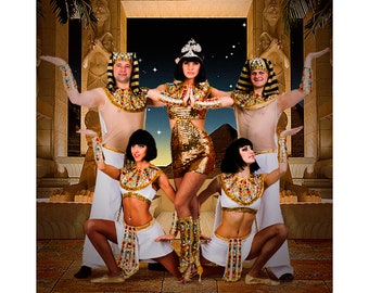 Pharaoh Pyramid Photo Backdrop, Party Decorations, Egyptian Sphinx Photo Booth Prop, Alba Backgrounds, Inc.