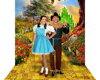 Wizard of Oz Yellow Brick Road Backdrop, Emerald City Party Decoration for Prom, Birthday and all Special Occasions