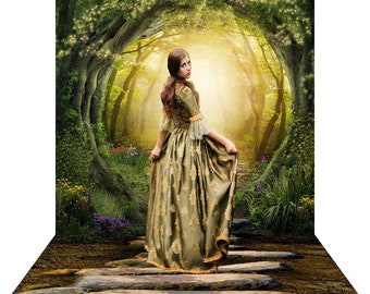 Enchanted Magical Forest Pathway Backdrop, Forest Pathway Photo Booth, Decor