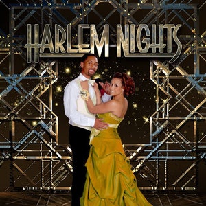 Harlem Nights Wedding Photo Booth Backdrop Prop, Bridal and Engagement Party Decorations