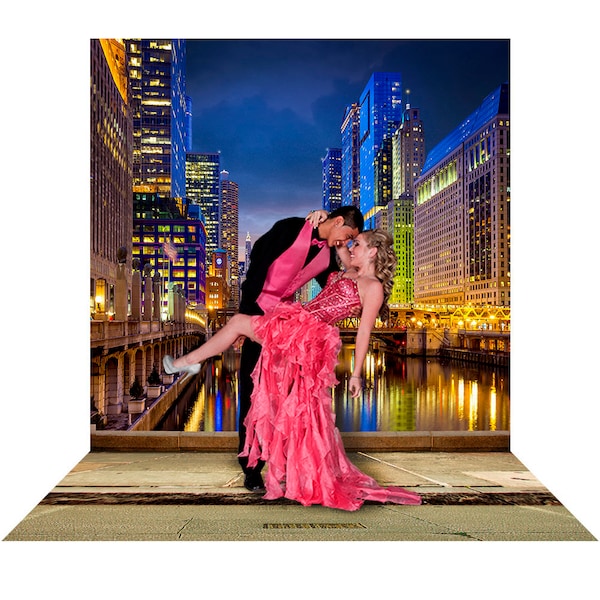 Chicago Wedding Backdrop, Photo Booth, City of Chicago, Chicago Backdrop, Reception Backdrop, Jazz Blues, Concert, Music, Photo Backdrop