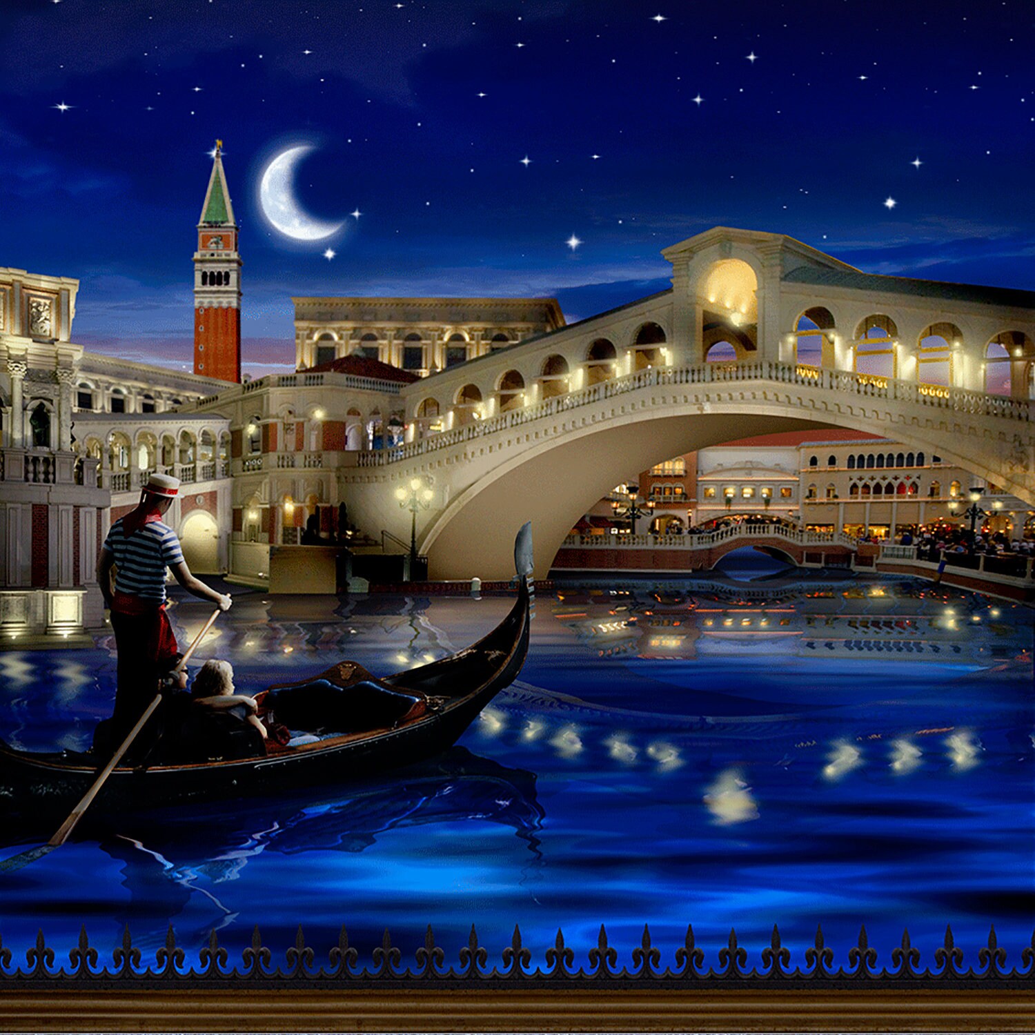 Venice With Gondola Italy Backdrop Venetian Grand Canal - Etsy