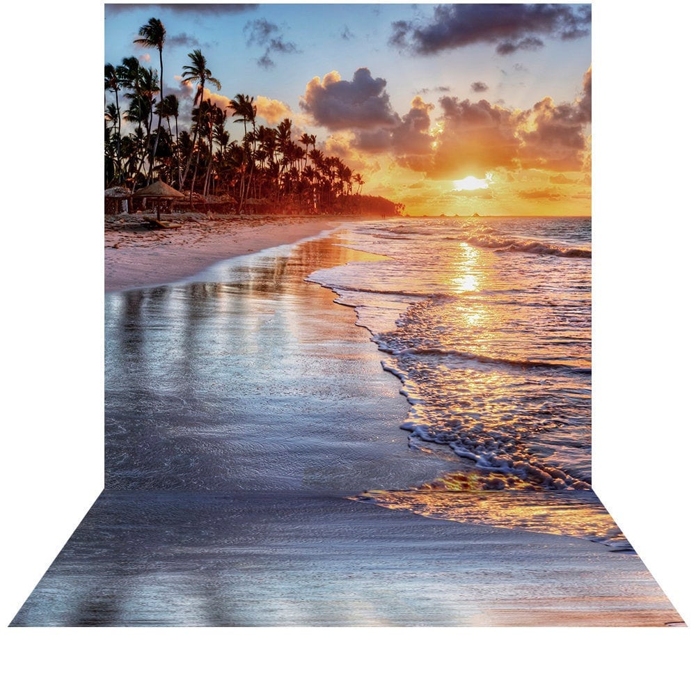 CdHBH 7x5ft Beach Backdrop Seaside Palm Tree Sunset Photography Backdrop Vacation Photo Background Props LYZY0125 CdHBH 7x5ft Beach Backdrop Seaside Palm Tree Sunset Photography Backdrop Vacation Photo Background Props LYZY0125