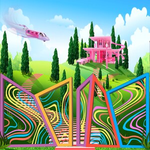 Barbie Photo Backdrop, Barbie Birthday Party, Photo Booth Prop, Barbie Decor, Barbie House - Etsy
