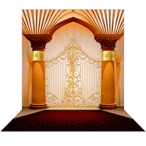 Gold Wedding Ceremony Photo Backdrop, Bridal Shower Backdrop, Gatsby, Red Carpet Backdrop, Gatsby Gates, Photography Backdrop