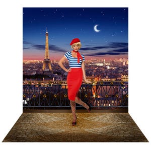Eiffel Tower Paris Backdrop: Prom Photo Booth, French Decor