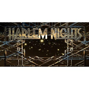 Harlem Nights Backdrop with an Art Deco design and twinkling stars