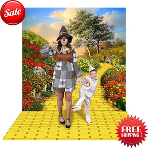 Wizard of Oz Yellow Brick Road Photo Backdrop Prop, Party Decorations by AlbaBackgrounds