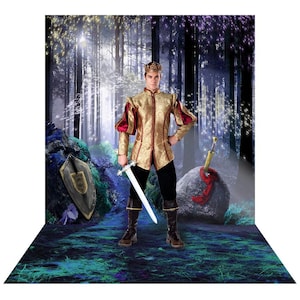 Camelot Backdrop, Homecoming Party Decor, Enchanted Forest, Sword in the Stone, Event, Stage, Venue, or Party Decor
