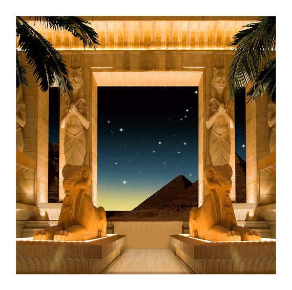 Pharaoh Pyramid Photo Backdrop Party Decorations Egyptian Etsy