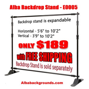 Photo Backdrop Stand, Adjustable Backdrop Support System, Trade Show, Expo Booth Stand