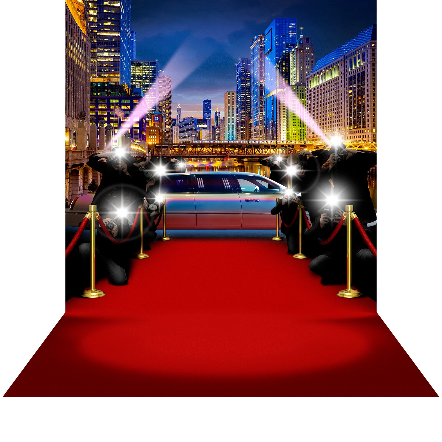 Vip Rd Carpet Background Chicago Backdrop, VIP Red Carpet Fabric Photo Background for Events - Etsy